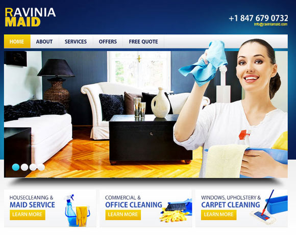 responsive website for cleaning service